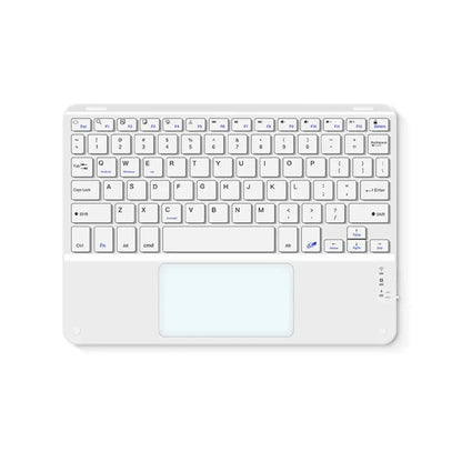 Spanish/English 10-Inch Bluetooth Keyboard – Wireless Rechargeable Universal Keyboard for iPad Air, Pro, Phone, Tablet, Laptop