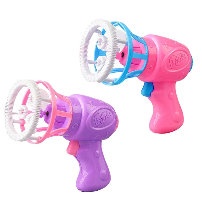 Kids Bubble Gun Toy - Automatic Soap Bubble Blower for Outdoor Play & Parties