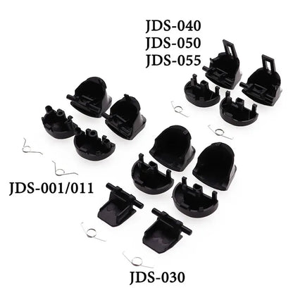 JCD PS3/PS4/PS5 Controller Replacement Trigger Buttons Set – L1 R1 L2 R2 Game Keys with Springs (Black)