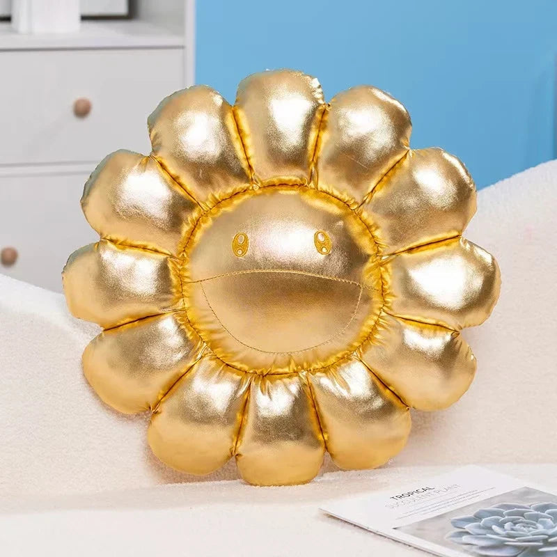 40/60cm Sunflower Plush Pillow — Soft Flower Cushion for Sofa, Bed & Room Decor, Kawaii Gift