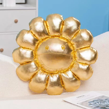 40/60cm Sunflower Plush Pillow — Soft Flower Cushion for Sofa, Bed & Room Decor, Kawaii Gift