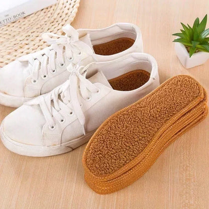 Winter Alpaca Wool Insoles - Soft Plush Thermal Shoe Insoles for Women and Men, Breathable Heat Pads for Snow Boots