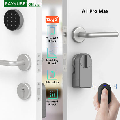 A1 Pro Max Bluetooth Smart Door Lock – Tuya APP Remote Control, Keyless Entry, Smart Life Compatible, DIY Easy Installation