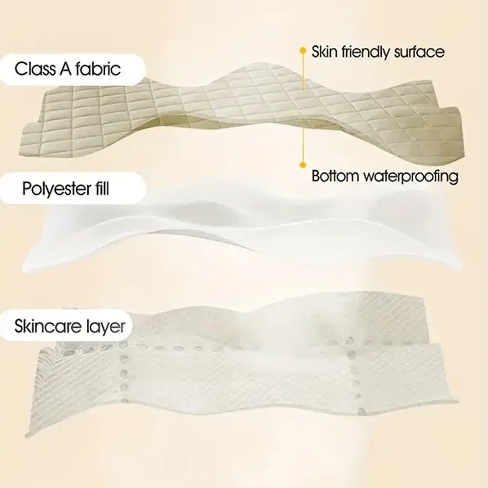 3D Air Fabric Mattress Protector - Waterproof Breathable Fitted Bed Cover Without Pillowcase