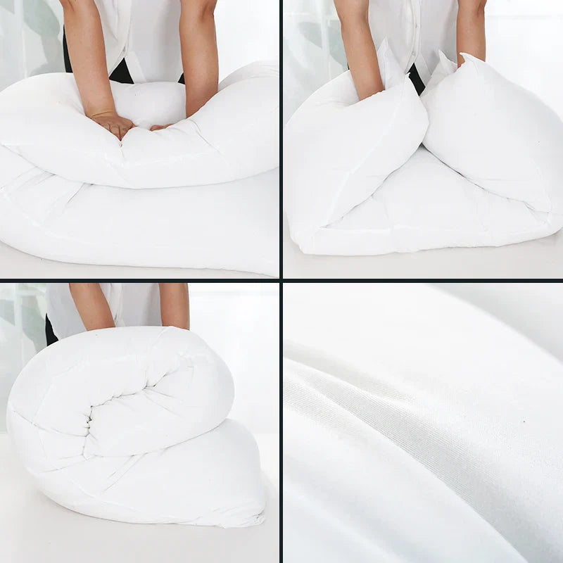 Full Body Pillow Insert – 50x160cm/50x150cm/120x40cm Long White Hug Pillow, Anime Dakimakura Rectangle Cushion
