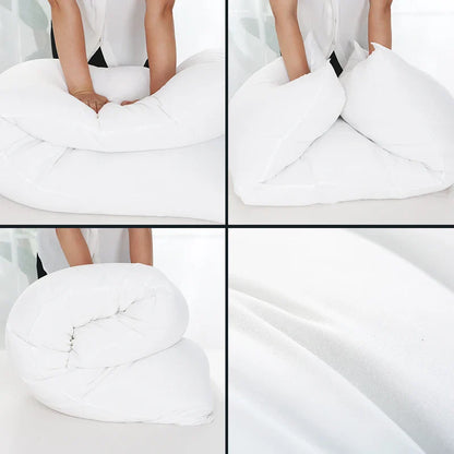 Full Body Pillow Insert – 50x160cm/50x150cm/120x40cm Long White Hug Pillow, Anime Dakimakura Rectangle Cushion