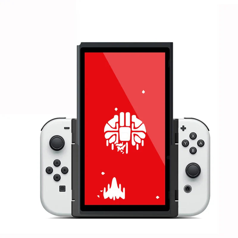 Portrait Flip Grip for Nintendo Switch & OLED – Vertical Mode Handheld Accessory with Joy-Con Grip Stand