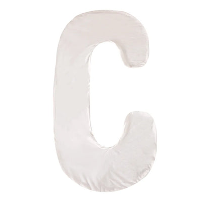 C-Shape Pregnancy Nursing Pillow Cover – Replacement Body Pillow Case for Maternity Sleep & Leg Support