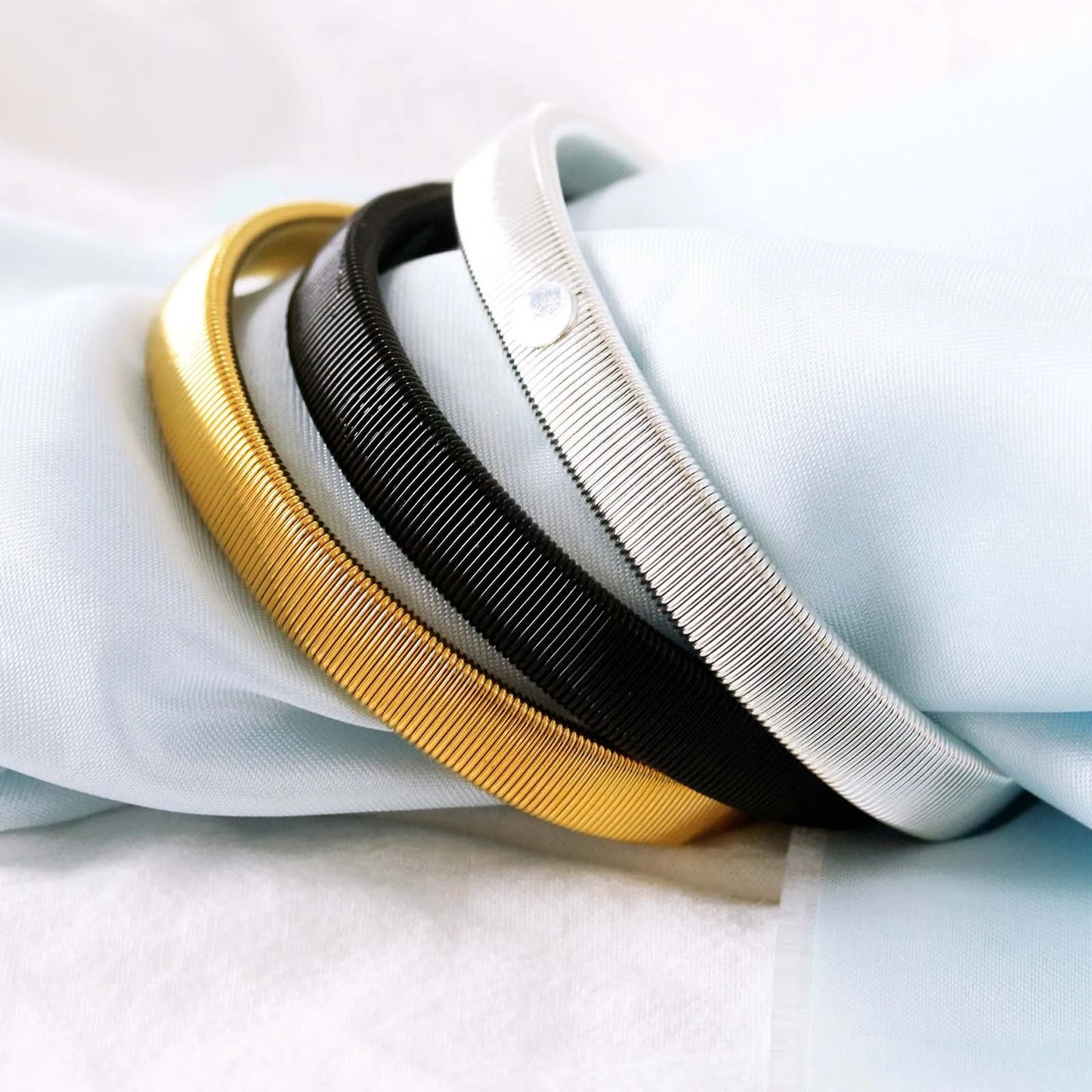 Adjustable Elastic Armband Sleeve Holders - One Pair for Women and Men - Fashionable Arm Cuffs Bands for Party, Wedding, and Clothing Accessories