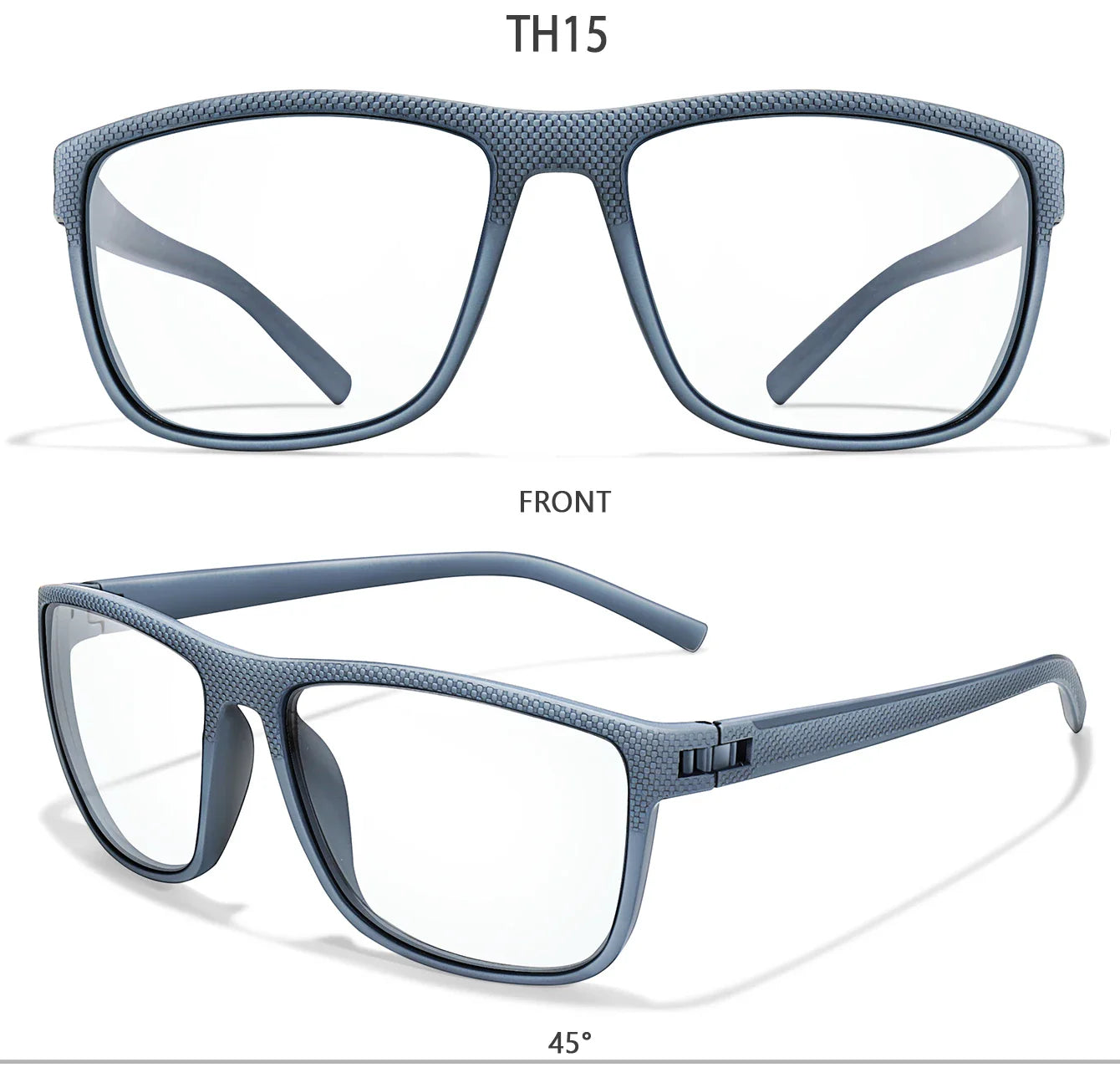 Rectangular Photochromic Reading Glasses – Ultra-Lightweight Presbyopic Spectacles for Middle-Aged & Elderly Daily Wear