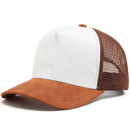 Unisex Cotton Mesh Trucker Hat - Multi Color Casual Summer Baseball Cap for Men & Women