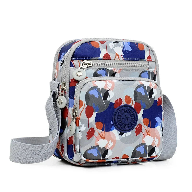 Fashion Oxford Cloth Crossbody Shoulder Bag - Waterproof Multi-Pocket Women’s Mobile Phone Storage Handbag