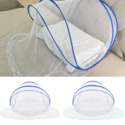 Portable Camping Tent Bed Canopy — Foldable Mesh Mosquito Net for Outdoor Use, Single Bed, Easy Setup