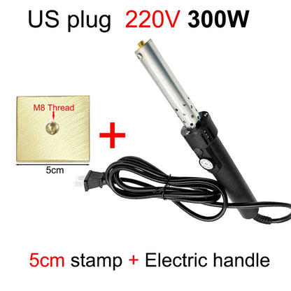 Handheld Copper Hot Stamping Machine – Electric Branding Iron for Wood, Leather & Cake DIY Crafts