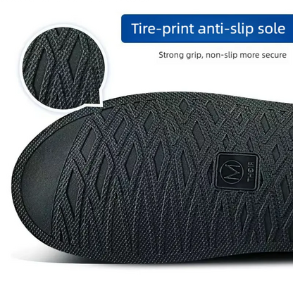 Black Waterproof Rain Boot Covers – High-Top Shoe Covers with Reflector for Motorcycle, Bike & Outdoor Use (Men & Women)