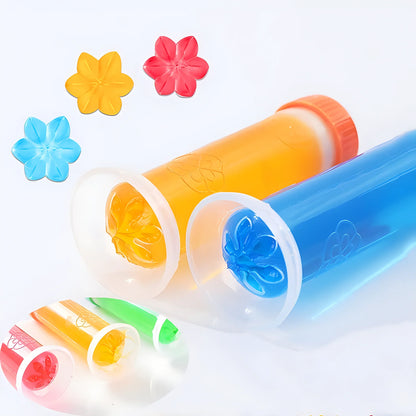 1 or 2-Pack Flower Toilet Cleaner Gel Syringe - Aromatic Drain Cleaning Detergent and Air Freshener - Odor Removal for Home Bathroom