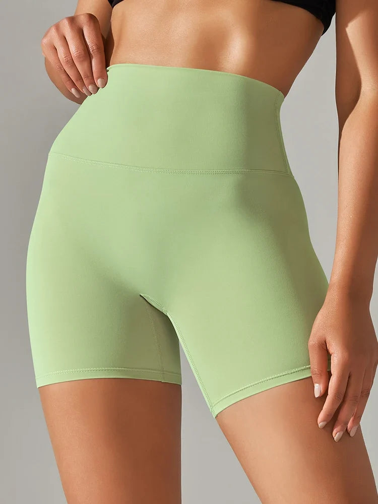 Women High Waist Yoga Legging Shorts - Squat Proof Quick Dry Fitness Cycling Shorts for Gym Workout & Sports