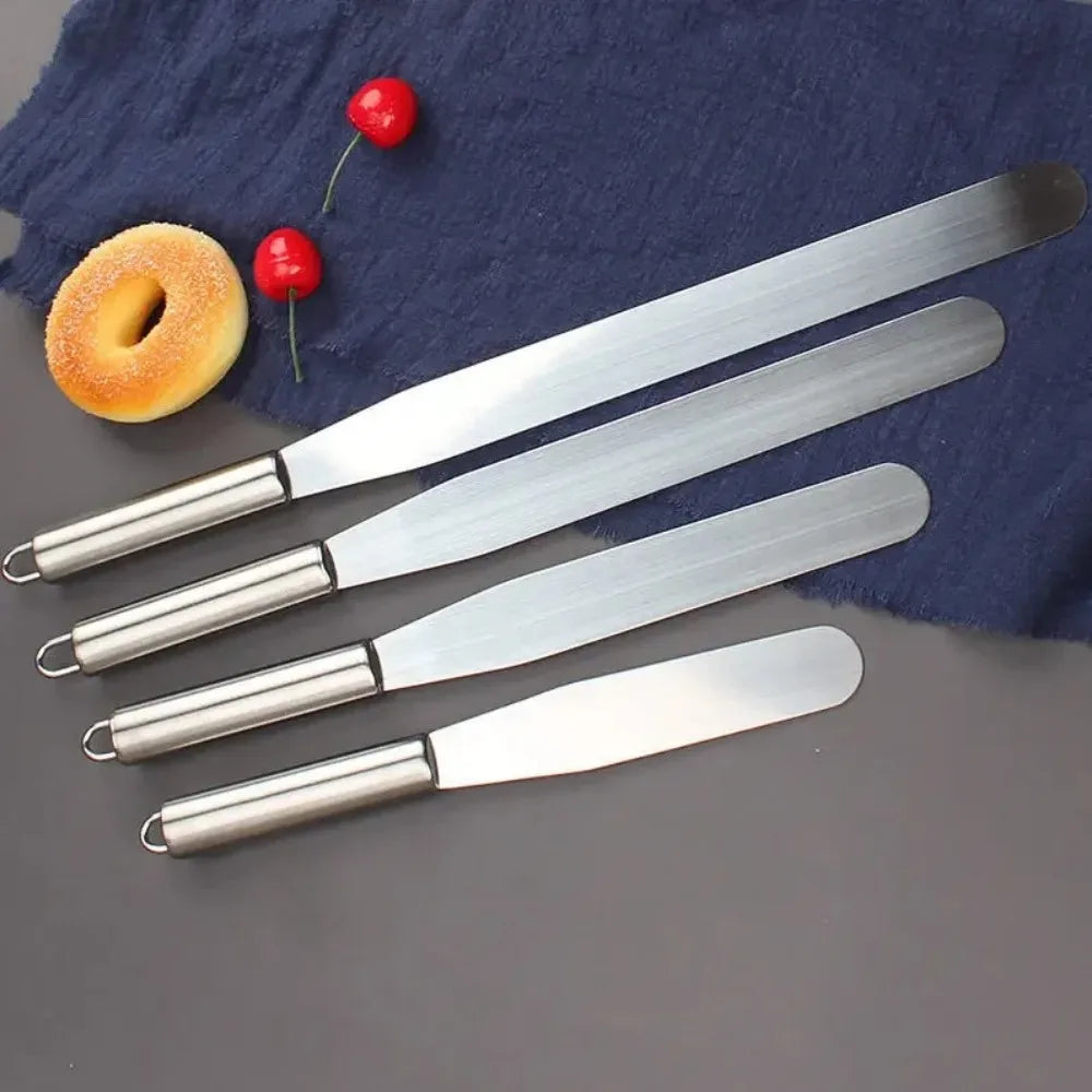 6/8/10/12 Inch Stainless Steel Icing Spatula – Cream Frosting Cake Decorating Tools & Accessories