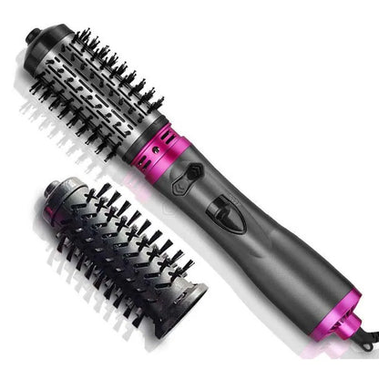 Automatic Rotating Hot Air Brush 2-in-1 – 360° Curling Iron & Hair Dryer Comb for Salon-Style Styling