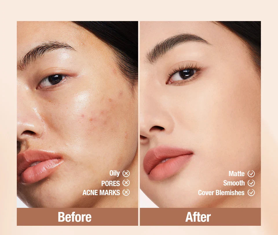 O.TWO.O Liquid Foundation Cream – 30ml High Coverage Makeup Base, SPF30 Waterproof Concealer Foundation for Face