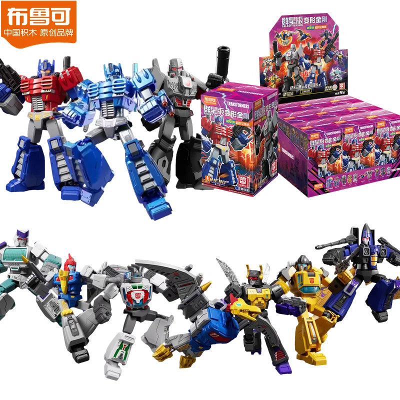 Original Blokees DIY Transformation Building Blocks – Optimus Prime, Megatron & Bumblebee Movable Figures Blind Box Kids Toy Collection