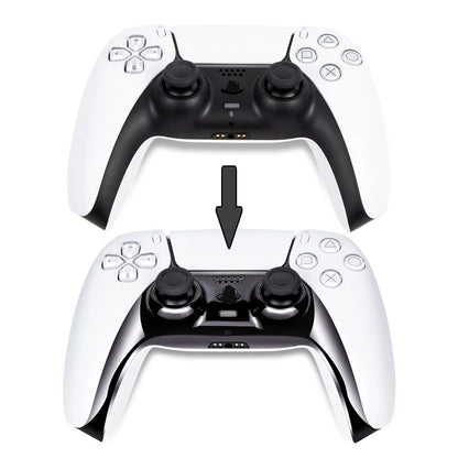 PS5 Glossy Chrome Controller Shell - DIY Replacement Cover for PS5 Slim