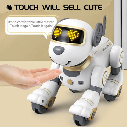 Funny RC Robot Dog – Programmable Electronic Stunt Dog with Voice Command, Touch Sensor & Music, Toy Gift for Kids