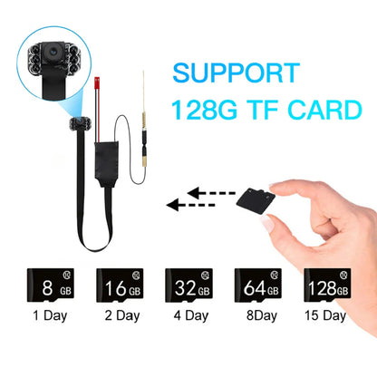 Mini WiFi Security Camera — 4K/1080P HD Wireless Night Vision Camcorder with Voice and Video Surveillance