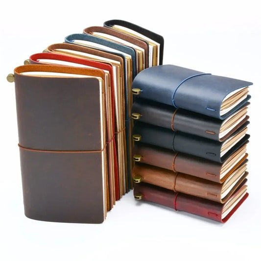 Moterm Genuine Leather Travel Notebook – Handmade Vintage Cowhide Diary, Journal, Sketchbook & Planner TN Cover