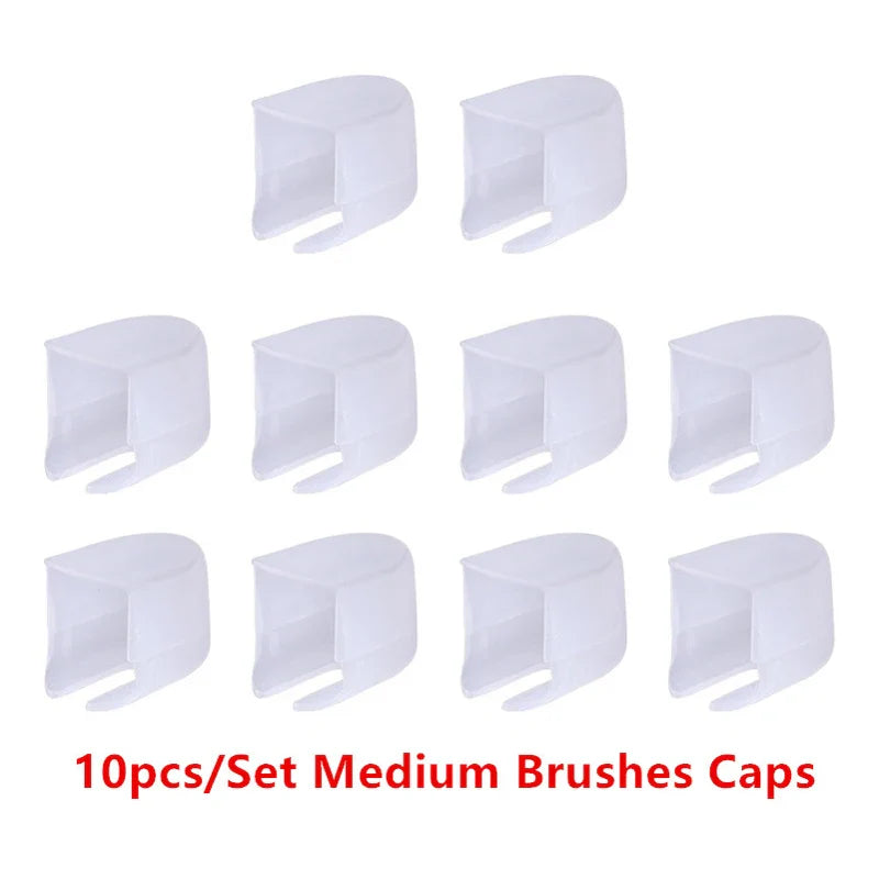 Soft Synthetic Blending Brush Set – Flat Ink Brushes with Caps for DIY Scrapbooking, Card Making & Craft Application Tools