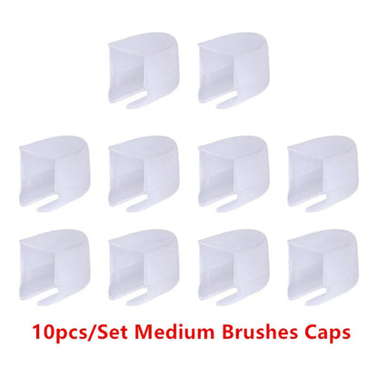 Soft Synthetic Blending Brush Set – Flat Ink Brushes with Caps for DIY Scrapbooking, Card Making & Craft Application Tools