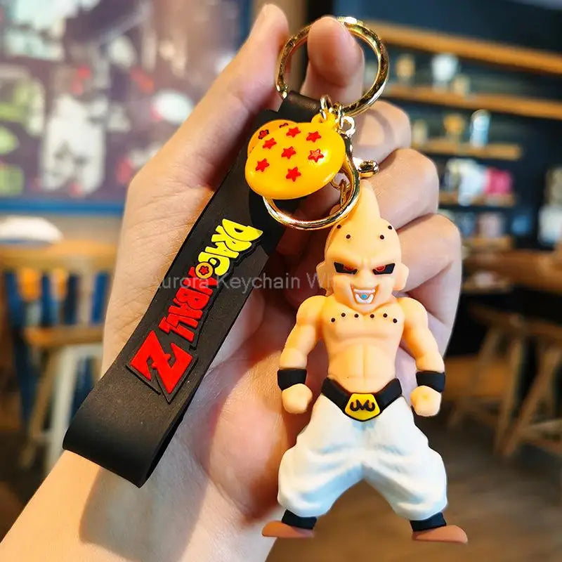 Kawaii Dragon Ball Z Keychain – Super Saiyan Goku, Bulma, Broly, Piccolo & Majin Buu Car Pendant Toy Gift