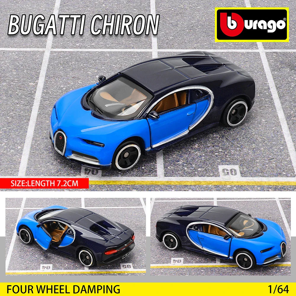 Bburago 1:64 Car Model Collection — Golf GT 2017, Mustang Shelby GT500, Ferrari, Benz & Volkswagen, Kids Xmas Gift Toys for Boys