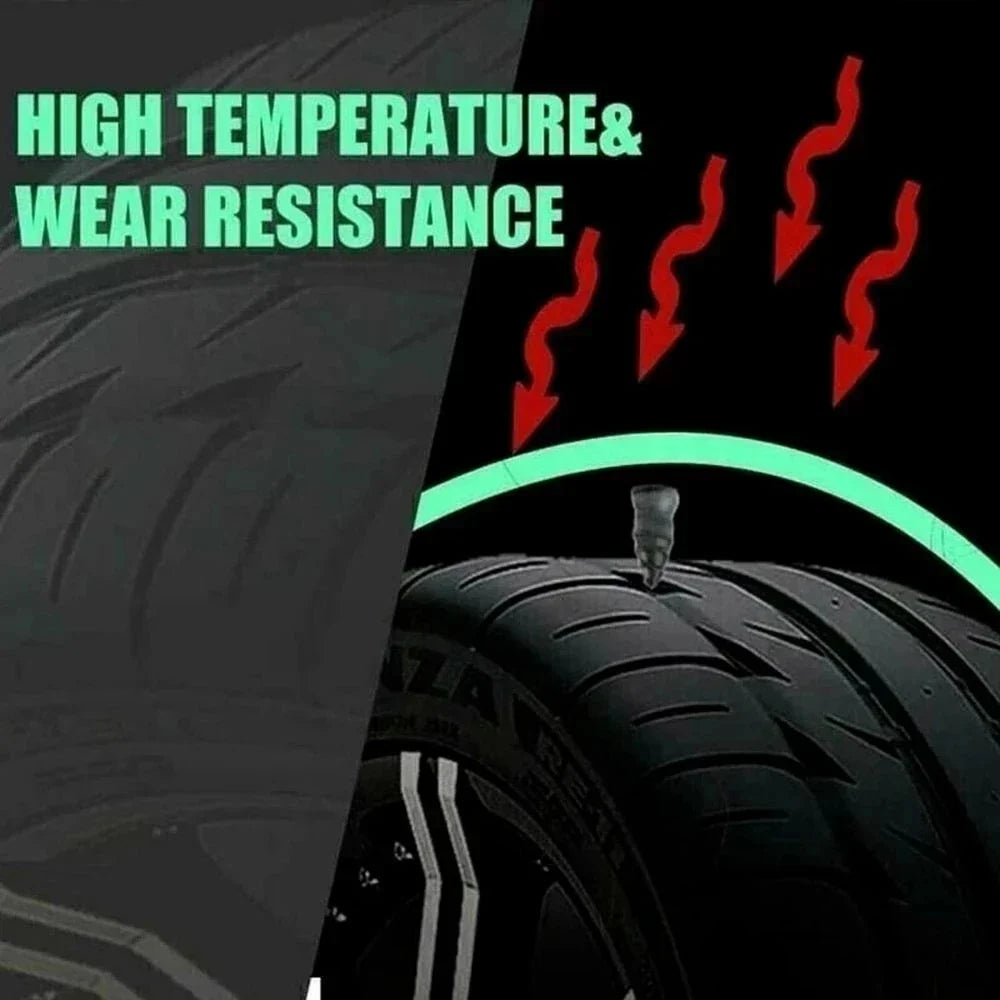Vacuum Car Tire Repair Kit – Rubber Nails & Screws for Tubeless Tires, Motorcycle & Truck Repair Tools