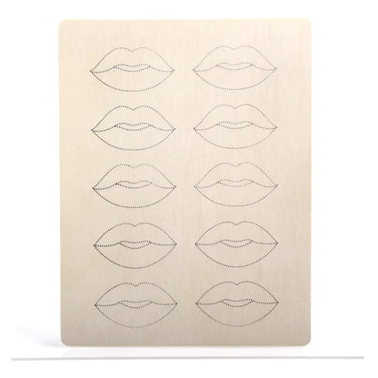 1/5/10PCS Lip Tattoo Practice Skin – No Ink Permanent Makeup Training for Microblading