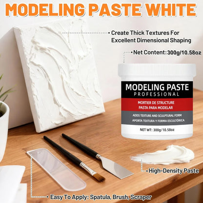 3D Texture Paste for Artists - Sculpting Gel for DIY Art, Crafts & Creative Painting Projects