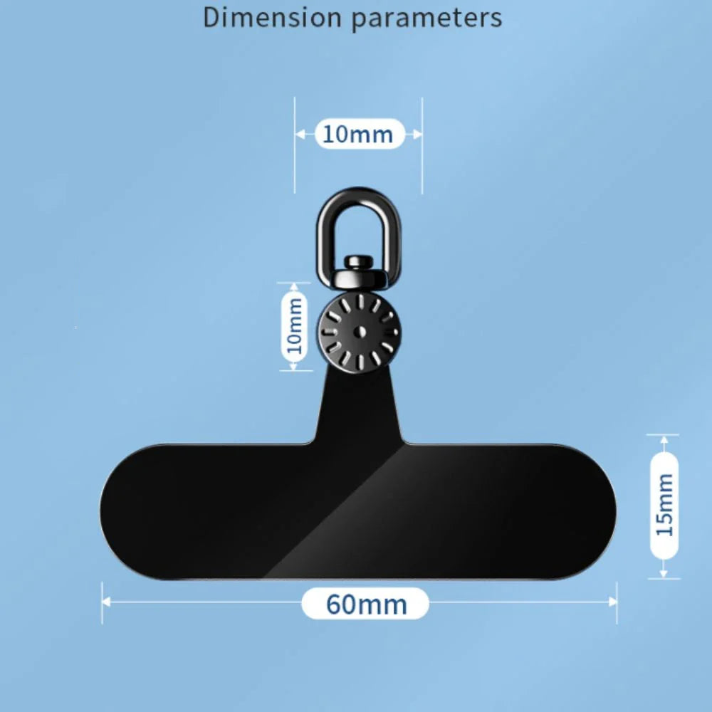 360° Rotatable Anti-Lost Phone Lanyard Tether Tabs – Mobile Phone Replacement Pad Strap Gasket Hanging Attachment Connector