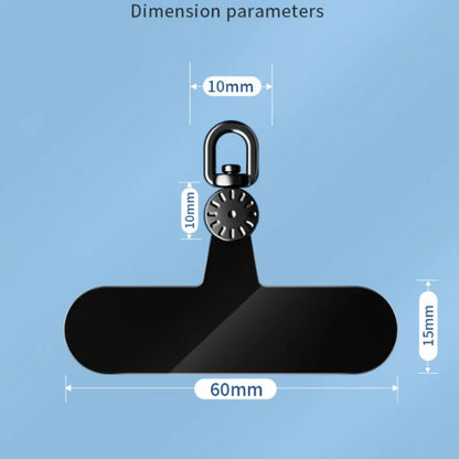 360° Rotatable Anti-Lost Phone Lanyard Tether Tabs – Mobile Phone Replacement Pad Strap Gasket Hanging Attachment Connector