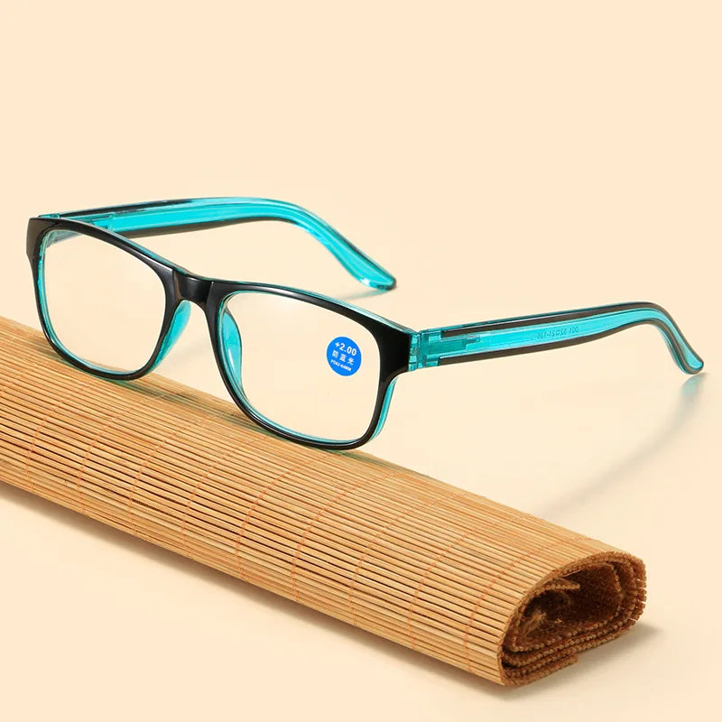 Fashion Reading Glasses for Men & Women – Plastic Presbyopia Eyewear with Anti-Blue Light & UV400 Protection