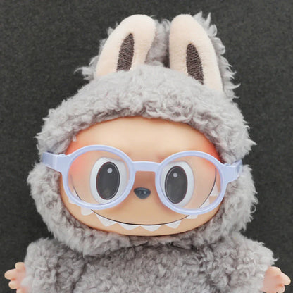 Labubu Doll Glasses – Cute Plastic Accessory for 10/15cm Cotton & Ropa Dolls