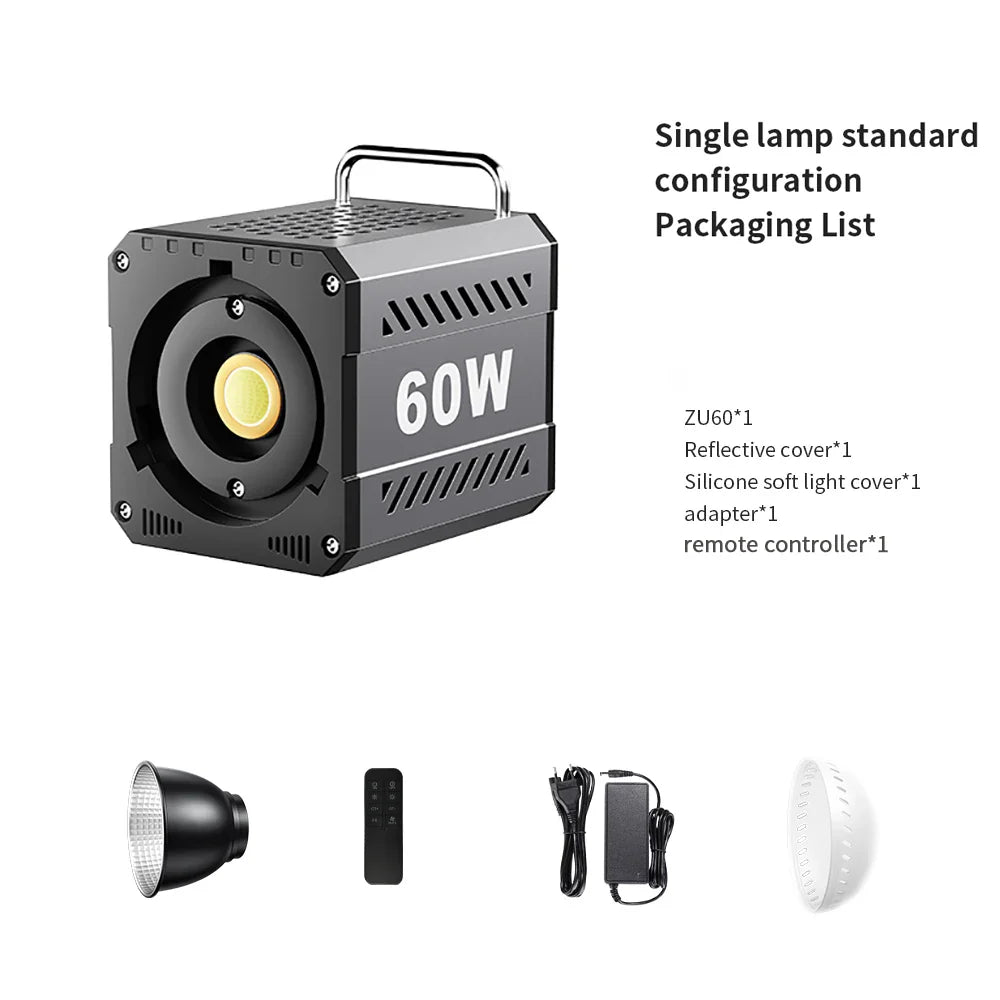 LED Fill Light Handheld COB Photography Light - Dual Color, Gentle Light for Outdoor Shooting, YouTube, TikTok, Vlog with Remote Rocker