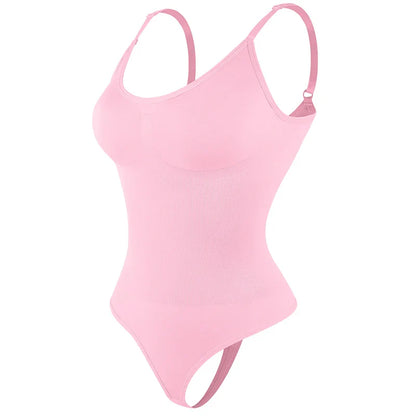 Women’s Full Body Shapewear Bodysuit – Smoothing Thong Body Shaper Sculpting Slimming Underwear