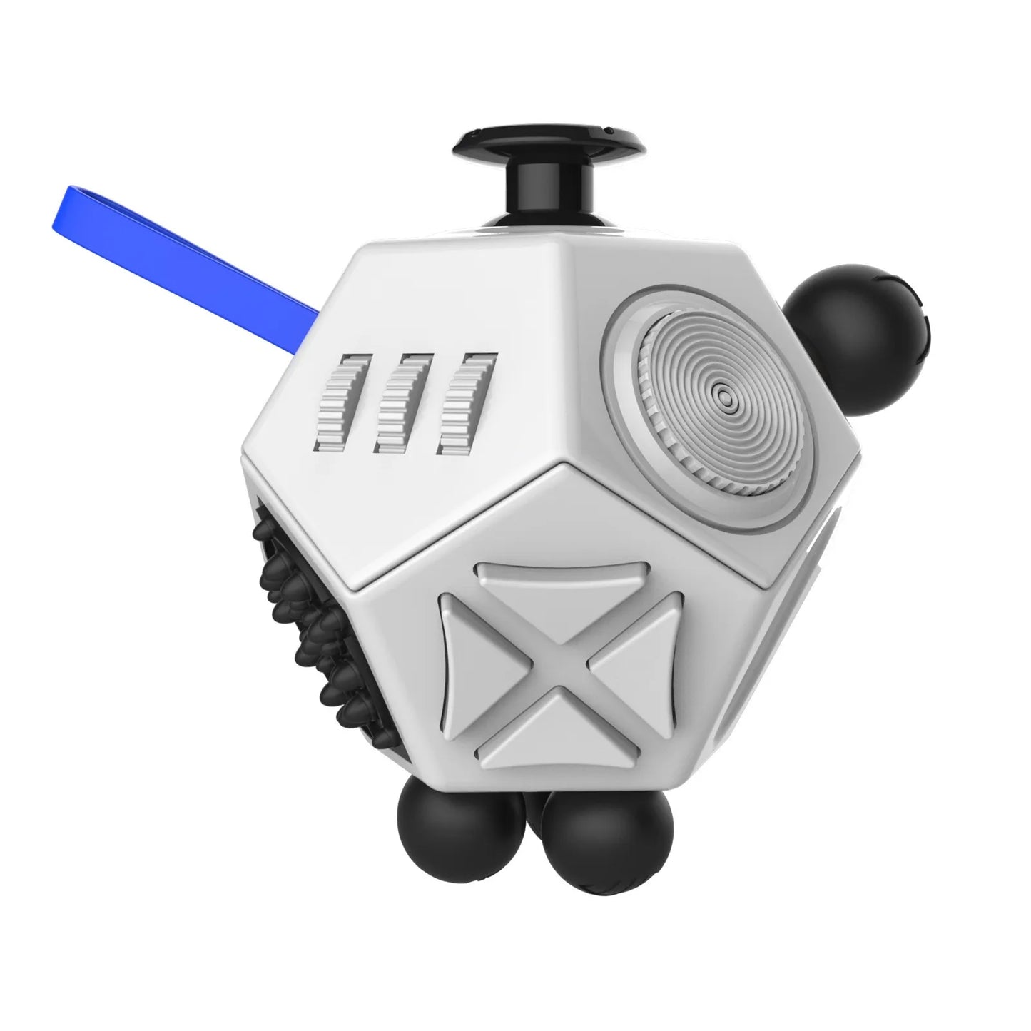 Fidget Cube EDC – 12-Sided Anti-Stress Sensory Toy for Kids & Adults, ADHD, Autism, Focus Relief