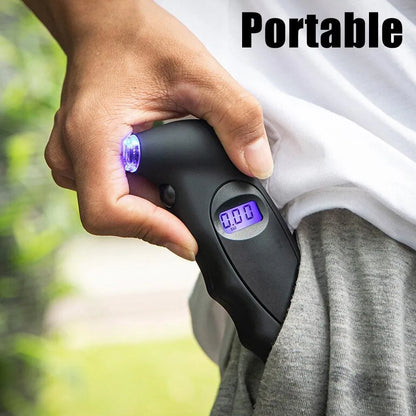 New Digital Tire Pressure Gauge: Backlight LCD Tyre Air Monitoring Meter - High Precision Handheld Tester Tool for Car Truck, up to 150PSI