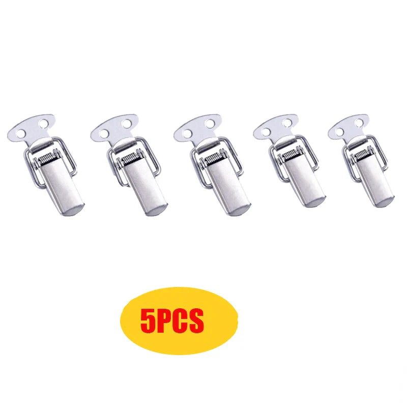 1/10PCS Mini Toggle Latches - Spring Loaded Clamp Clip, Box Latch Catch, Tension Lock Lever Clasp & Crate Snap Lock Closures