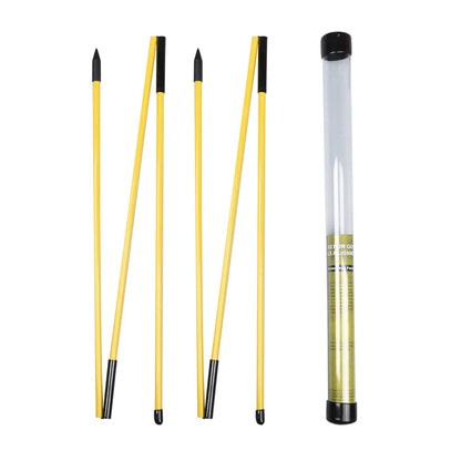 6 Colors Golf Alignment Sticks – Collapsible Practice Rods for Putter Green & Swing Training Tools
