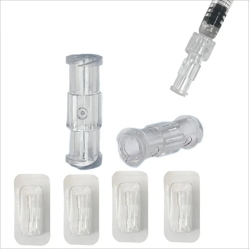 10–1000PCS Luer Syringe Connectors — Sterile Female-to-Female Double Joint Coupler with Individual Packaging