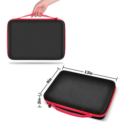 Battery Organizer Case with Tester Checker - Batteries Storage Holder Container for Garage Organization Box