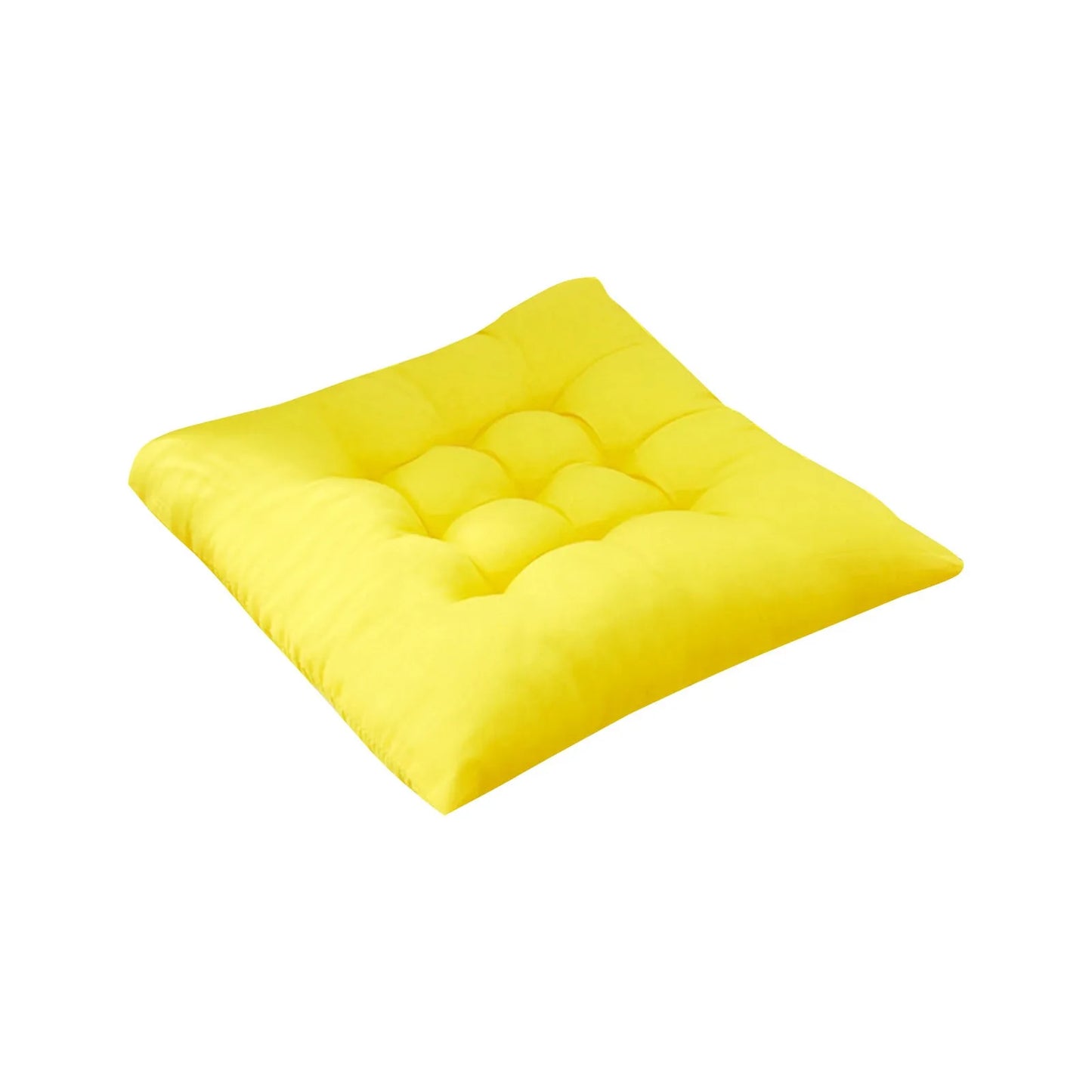 Solid Square Chair Cushion – Soft Cotton Upholstery for Office, Home, Car, and Garden Sun Lounge Seat