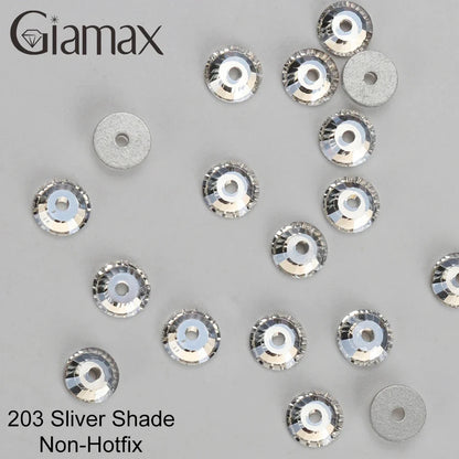 Giamax Purple Velvet Topaz Crystal Rhinestones - Flatback AB Sewing Stones for Garments, Clothes & Bags